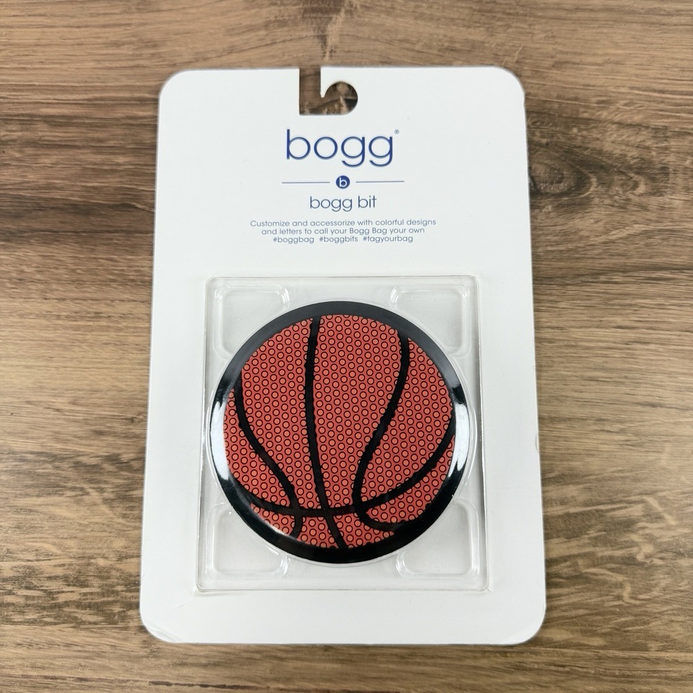 Bogg Bit Basketball Sports Snap-In Charm Accessory for Bogg Bag Tote NEW